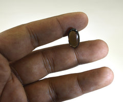 Smoky Quartz 1PC Small 6x8 MM Oval Cabochon Brown Superior semi Precious Semi Precious Gemstone