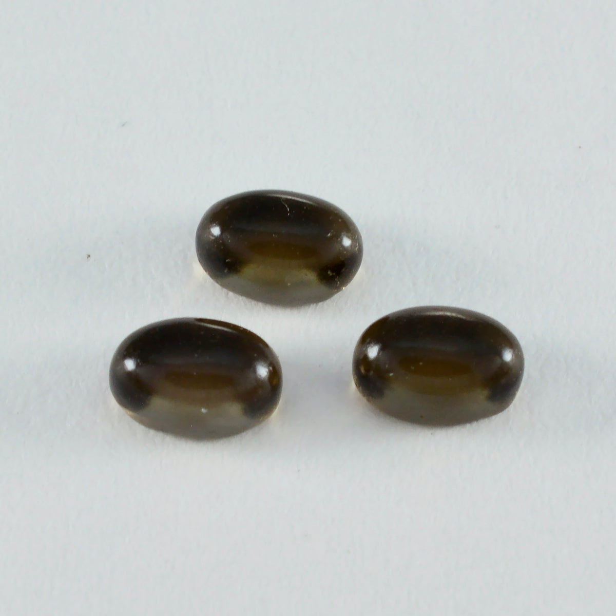 Rauchquarz 1PC Großer 9x11 MM Oval Cabochon Braun Polierter Halbedelstein Lose Edelsteine
