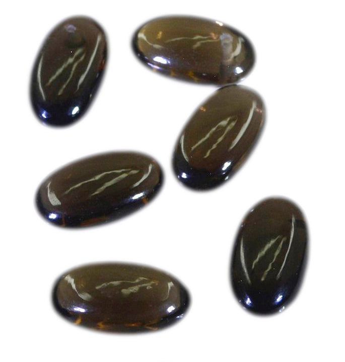 Smoky Quartz 1PC Large 9x11 MM Oval Cabochon Brown Polished semi Precious Loose Gemstones