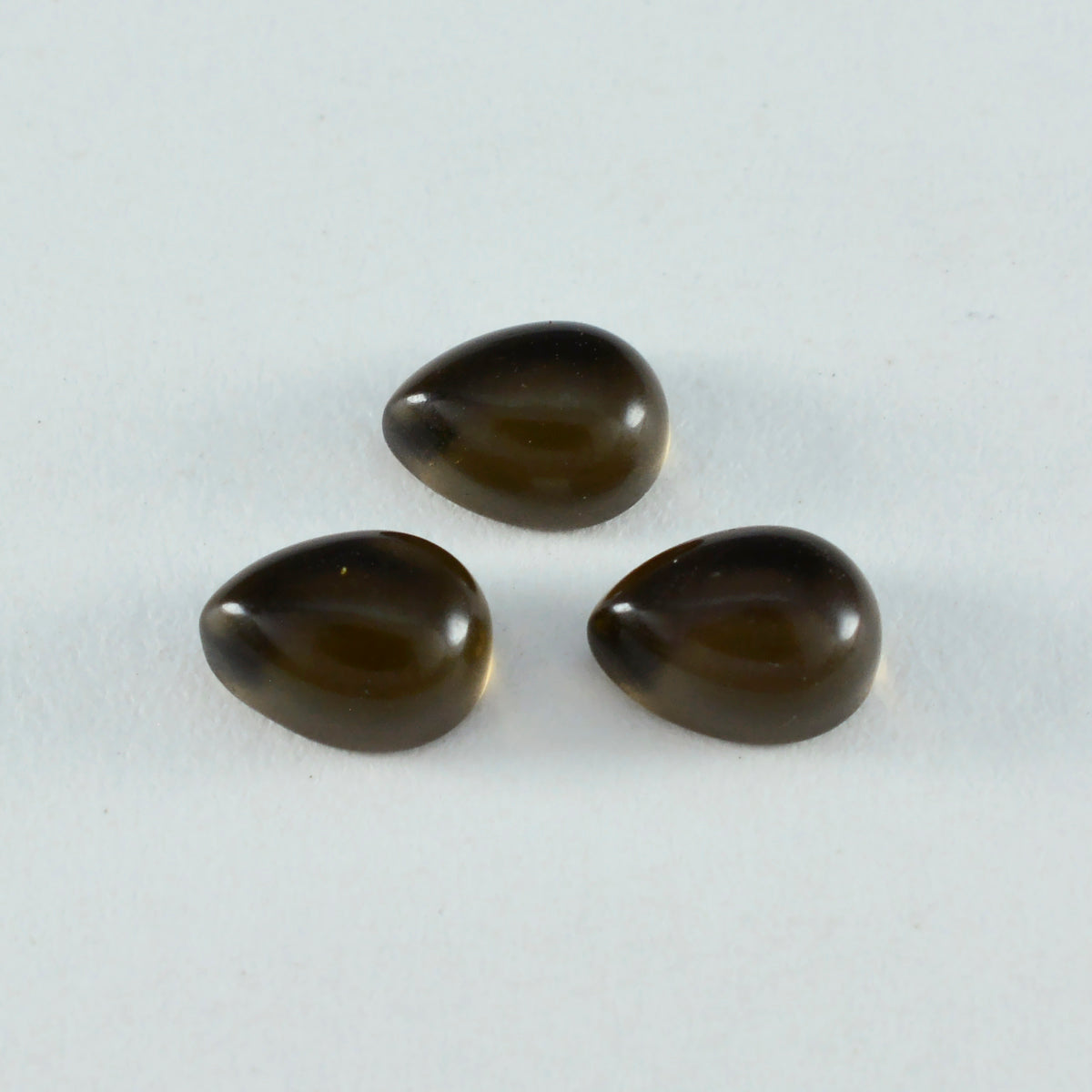 Smoky Quartz 1PC Small 6x9 MM Pear Cabochon Brown Splendid semi Precious Semi Precious Gemstone