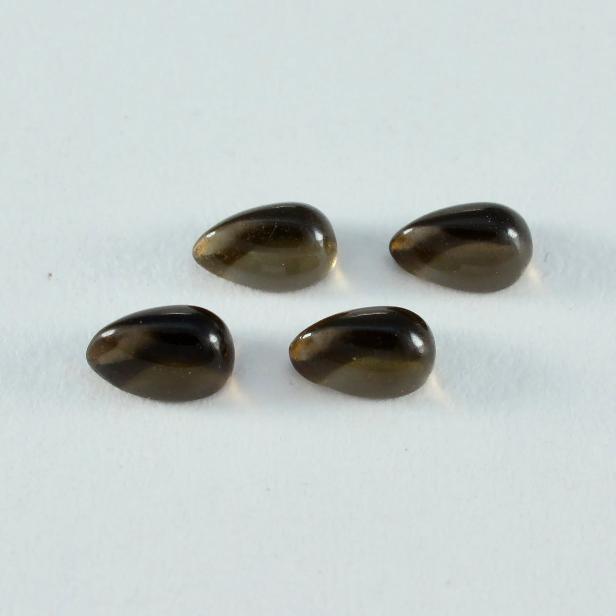 Smoky Quartz 1PC Large 8x12 MM Pear Cabochon Brown High Quality semi Precious Loose Gemstones