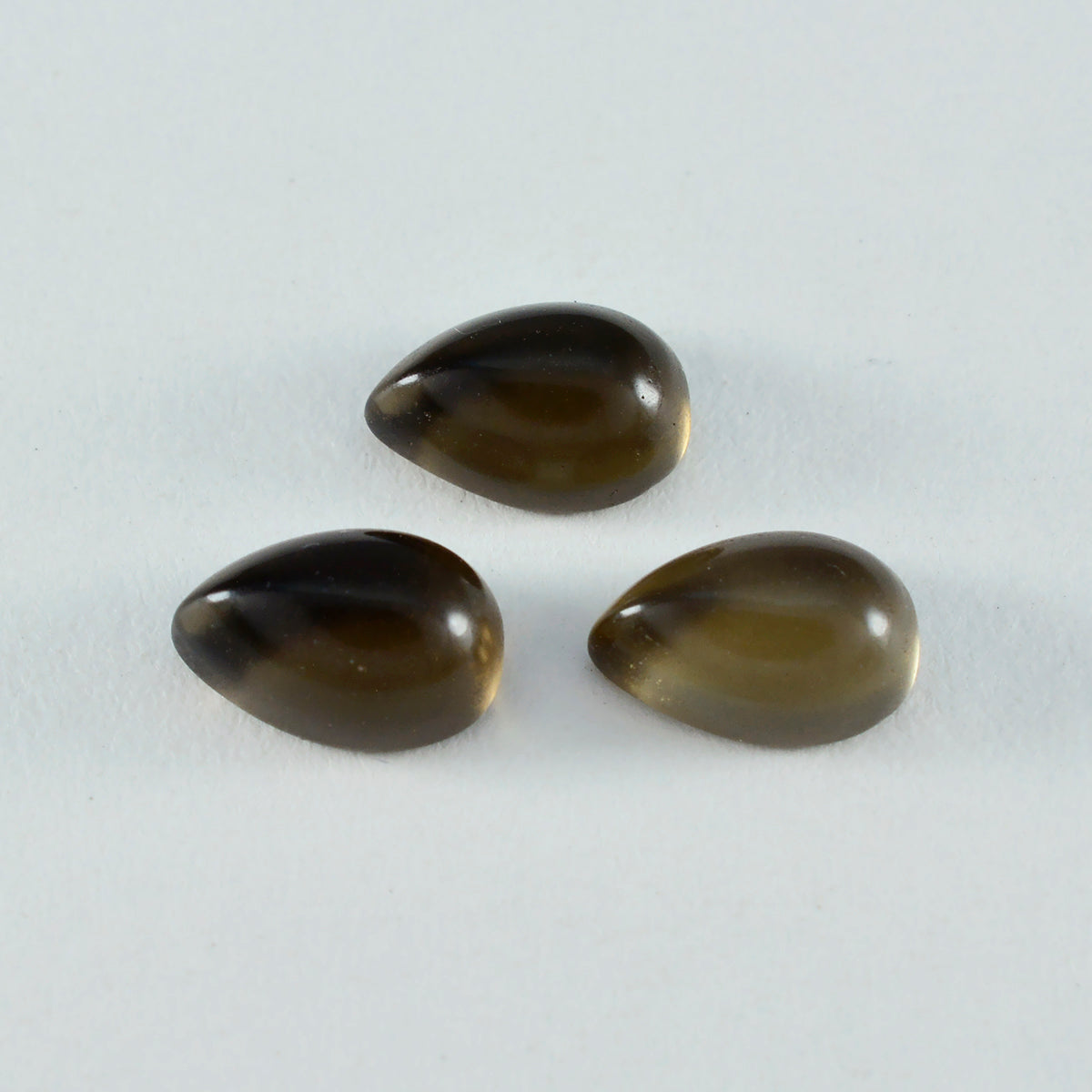Smoky Quartz 1PC Medium 7x10 MM Pear Cabochon Brown Lustrous semi Precious Gems