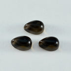 Smoky Quartz 1PC Large 9x11 MM Pear Cabochon Brown Fine semi Precious Loose Gemstone