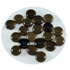 Smoky Quartz 1PC Large 10x10 MM Round Cabochon Brown Superior semi Precious Gems