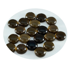 Smoky Quartz 1PC Large 11x11 MM Round Cabochon Brown Pure semi Precious Loose Gems