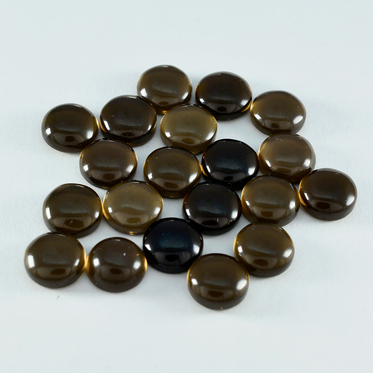 Smoky Quartz 1PC Large 11x11 MM Round Cabochon Brown Pure semi Precious Loose Gems