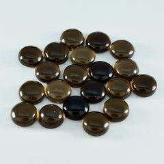 Smoky Quartz 1PC Large 11x11 MM Round Cabochon Brown Pure semi Precious Loose Gems