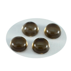 Smoky Quartz 1PC Small 8x8 MM Round Cabochon Brown Natural semi Precious Semi Precious Gemstone