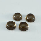Smoky Quartz 1PC Small 8x8 MM Round Cabochon Brown Natural semi Precious Semi Precious Gemstone