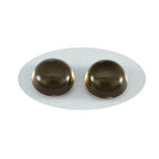 Smoky Quartz 1PC Medium 9x9 MM Round Cabochon Brown Genuine semi Precious Precious Gemstone