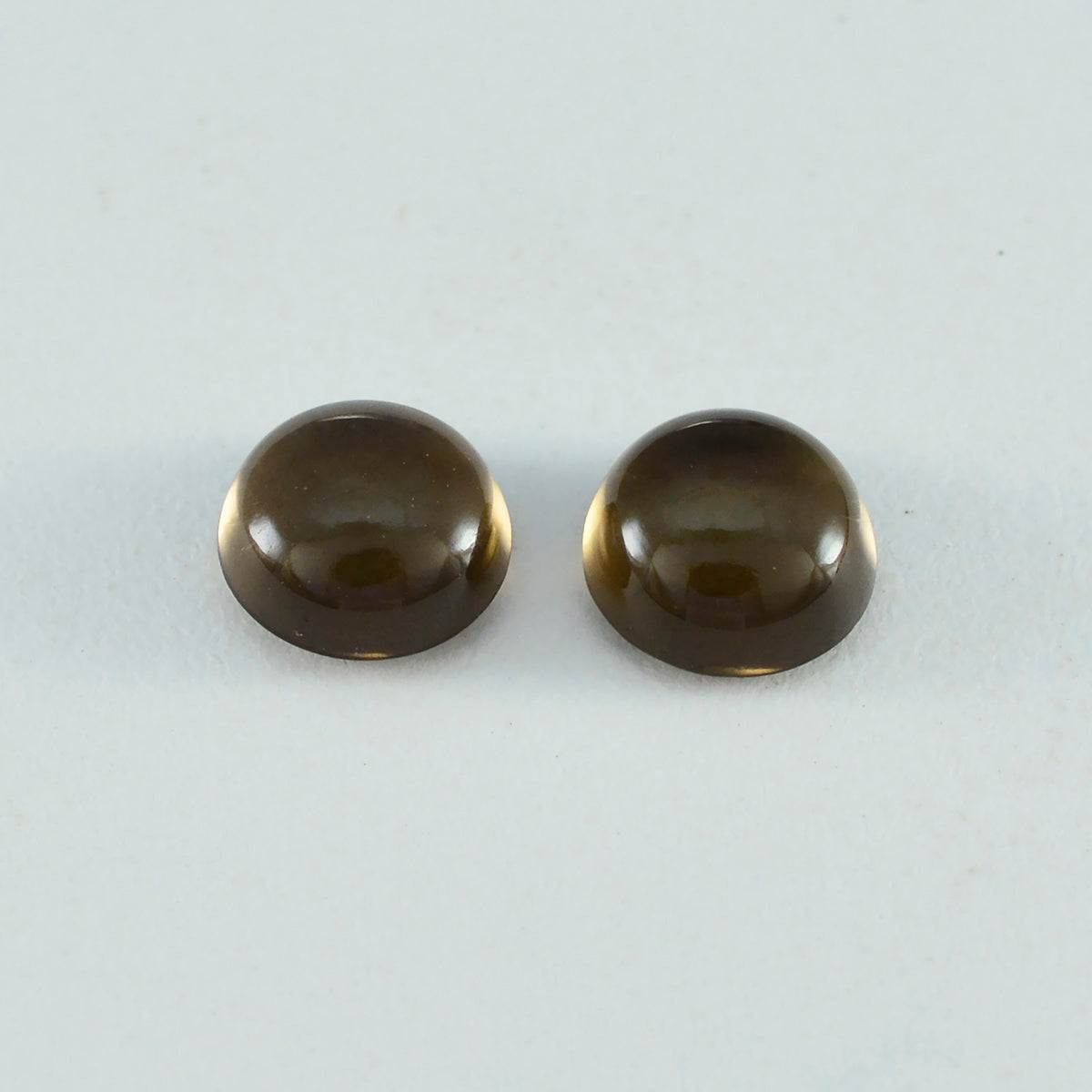 Smoky Quartz 1PC Medium 9x9 MM Round Cabochon Brown Genuine semi Precious Precious Gemstone