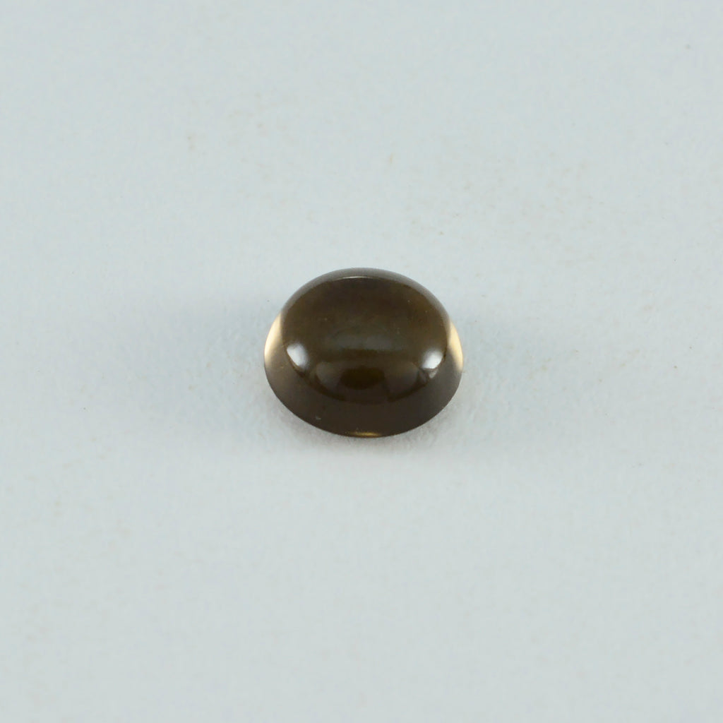 Smoky Quartz 1PC Large 11x11 MM Round Cabochon Brown Pure semi Precious Loose Gems