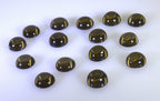 Smoky Quartz 10PC Tiny 3x3 MM Round Cabochon Brown Luster semi Precious Precious Gemstone