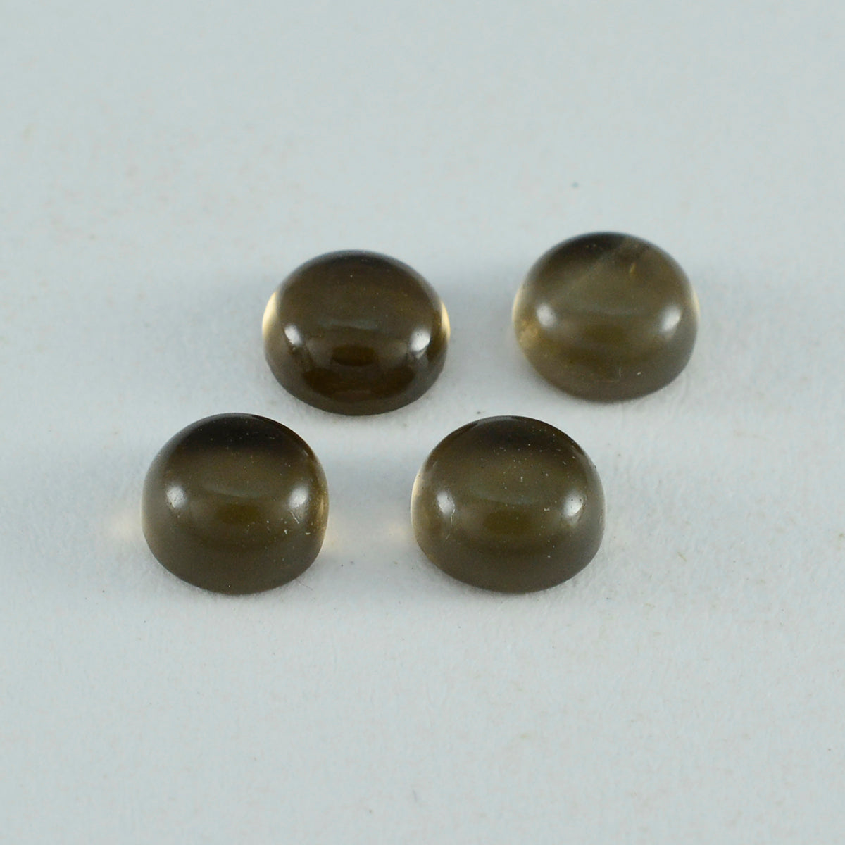 Smoky Quartz 1PC Small 7x7 MM Round Cabochon Brown High Quality semi Precious Loose Gemstones