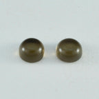 Smoky Quartz 1PC Medium 9x9 MM Round Cabochon Brown Genuine semi Precious Precious Gemstone