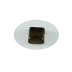 Smoky Quartz 1PC Large 10x10 MM Square Cabochon Brown High Quality semi Precious Precious Gemstone
