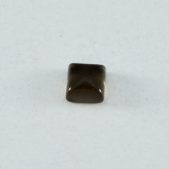 Smoky Quartz 1PC Large 10x10 MM Square Cabochon Brown High Quality semi Precious Precious Gemstone