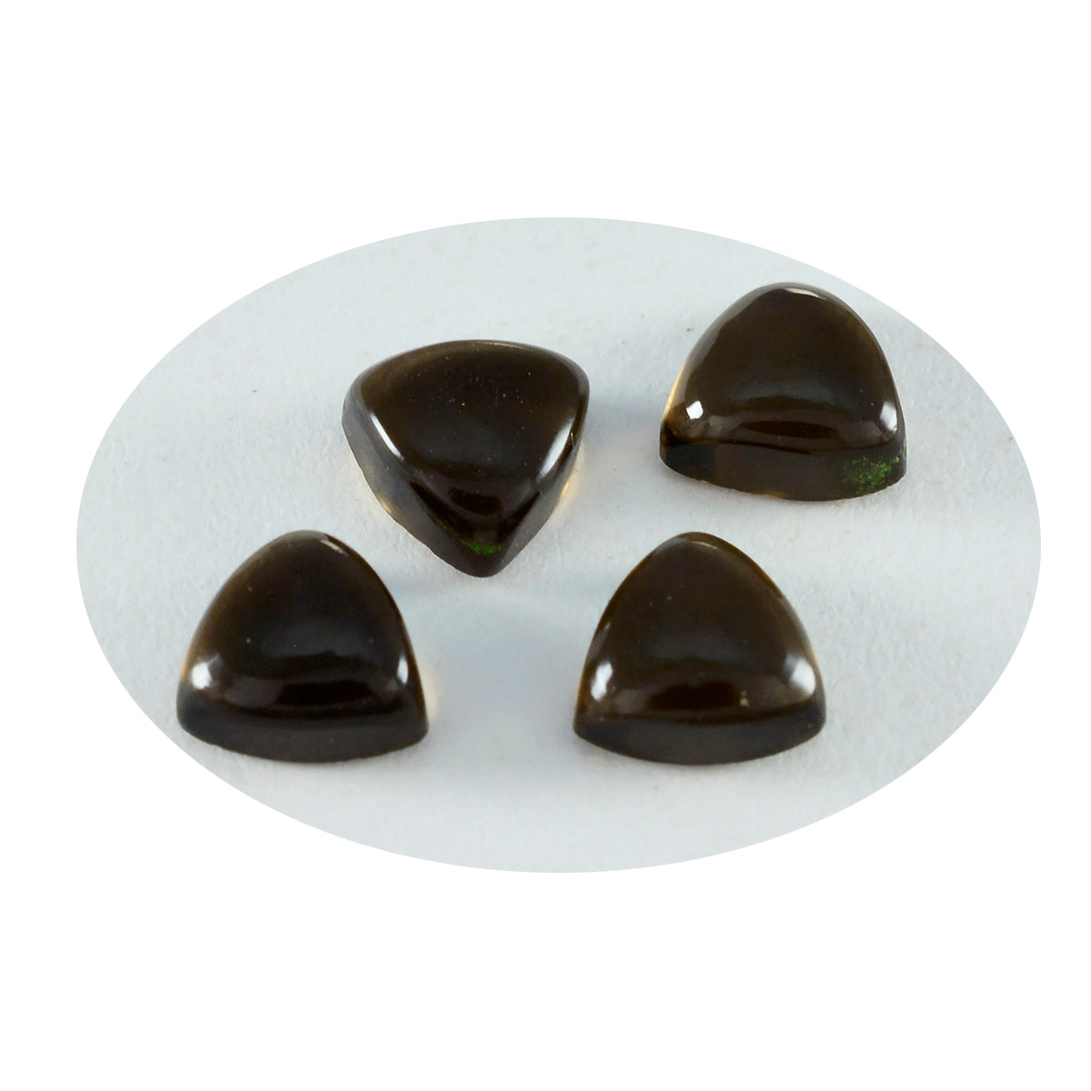 Smoky Quartz 1PC Large 10x10 MM Triangle Cabochon Brown Splendid semi Precious Loose Gemstone