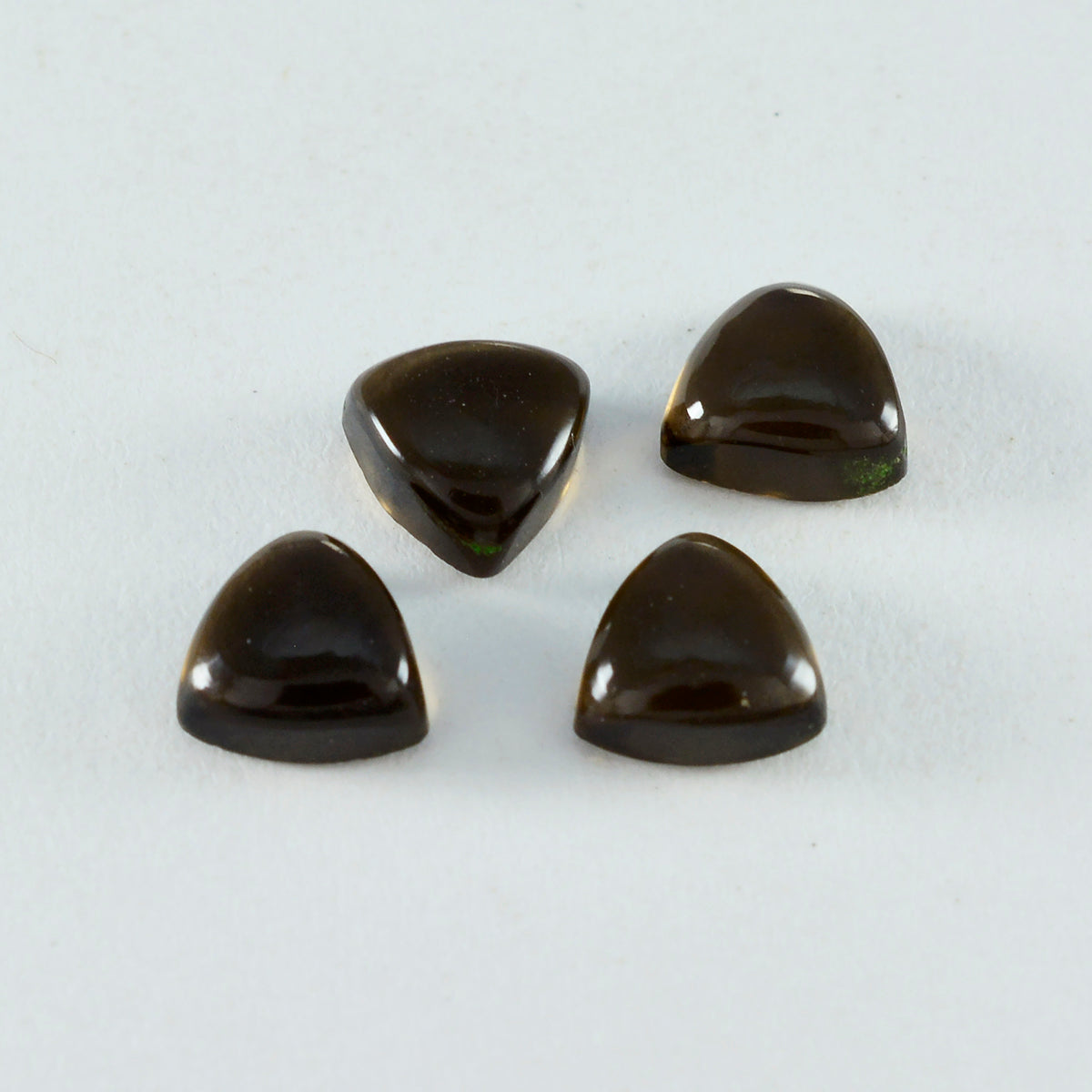 Smoky Quartz 1PC Large 10x10 MM Triangle Cabochon Brown Splendid semi Precious Loose Gemstone