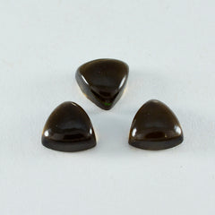 Smoky Quartz 1PC Large 11x11 MM Triangle Cabochon Brown Luster semi Precious Loose Gemstones