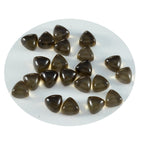 Smoky Quartz 10PC Tiny 3x3 MM Triangle Cabochon Brown Genuine semi Precious Loose Gems
