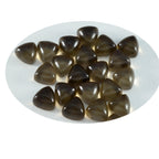 Smoky Quartz 10PC Tiny 5x5 MM Triangle Cabochon Brown Pure semi Precious Loose Gemstones