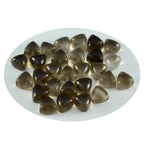Rauchquarz 1PC Winziger 6x6 MM Dreieck Cabochon Braun Feuriger Halbedelstein Halbedelstein