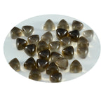 Smoky Quartz 1PC Small 7x7 MM Triangle Cabochon Brown Brilliant semi Precious Precious Gemstone
