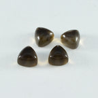 Smoky Quartz 1PC Small 8x8 MM Triangle Cabochon Brown Sparkling semi Precious Gems