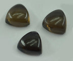 Smoky Quartz 10PC Tiny 4x4 MM Triangle Cabochon Brown Superior semi Precious Loose Gemstone