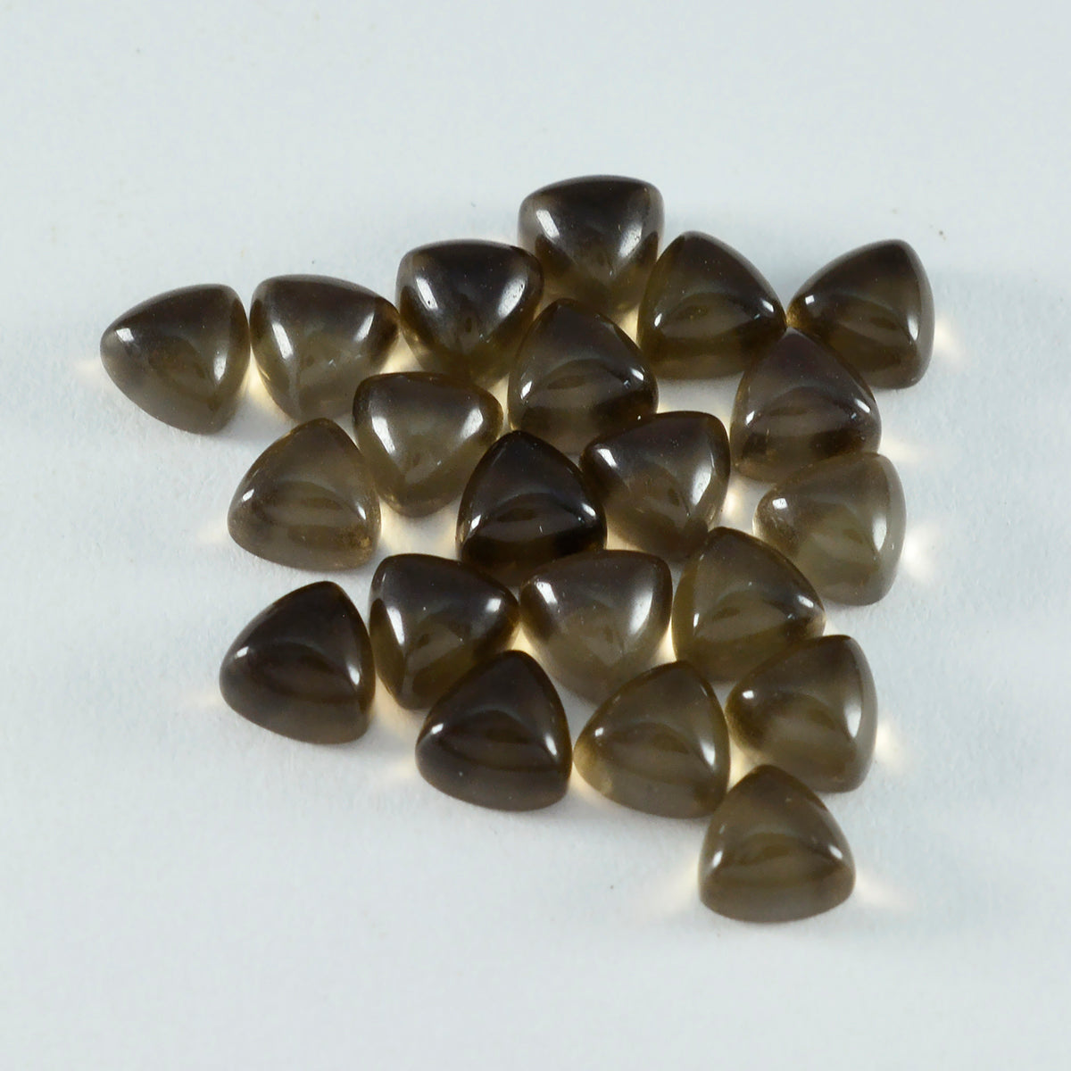 Rauchquarz 1PC Winziger 6x6 MM Dreieck Cabochon Braun Feuriger Halbedelstein Halbedelstein