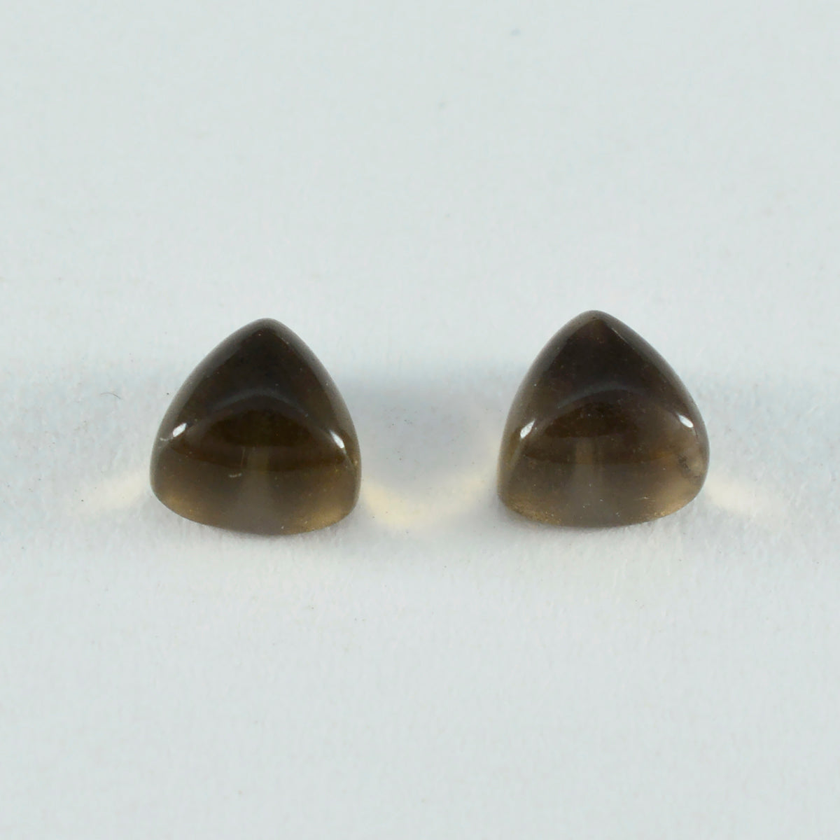 Smoky Quartz 1PC Small 7x7 MM Triangle Cabochon Brown Brilliant semi Precious Precious Gemstone
