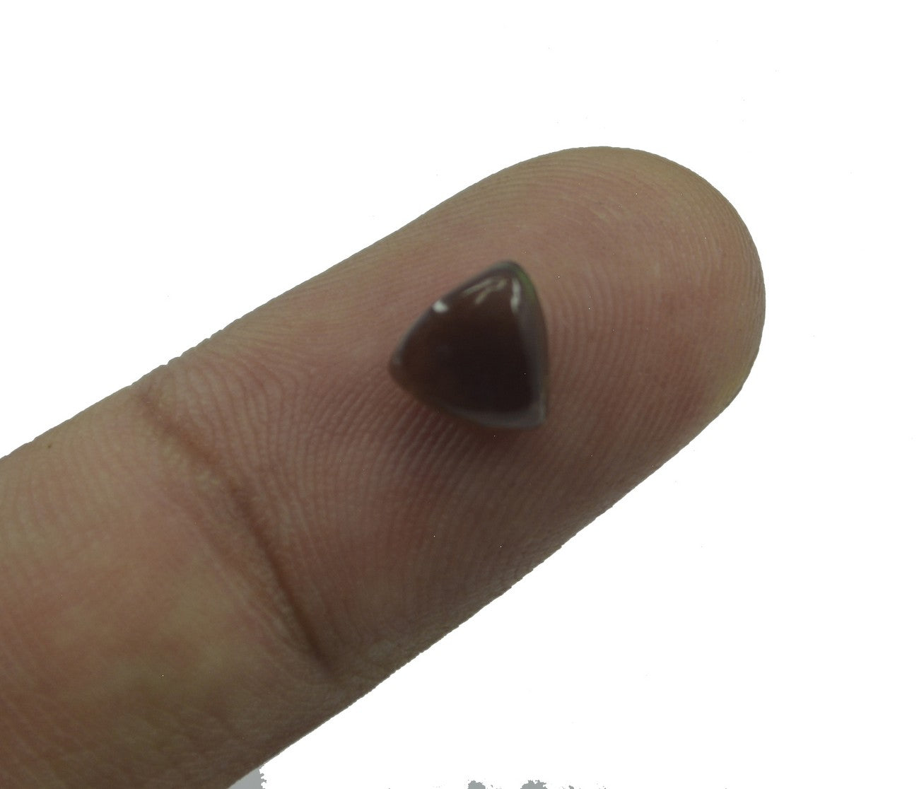 Smoky Quartz 1PC Small 7x7 MM Triangle Cabochon Brown Brilliant semi Precious Precious Gemstone