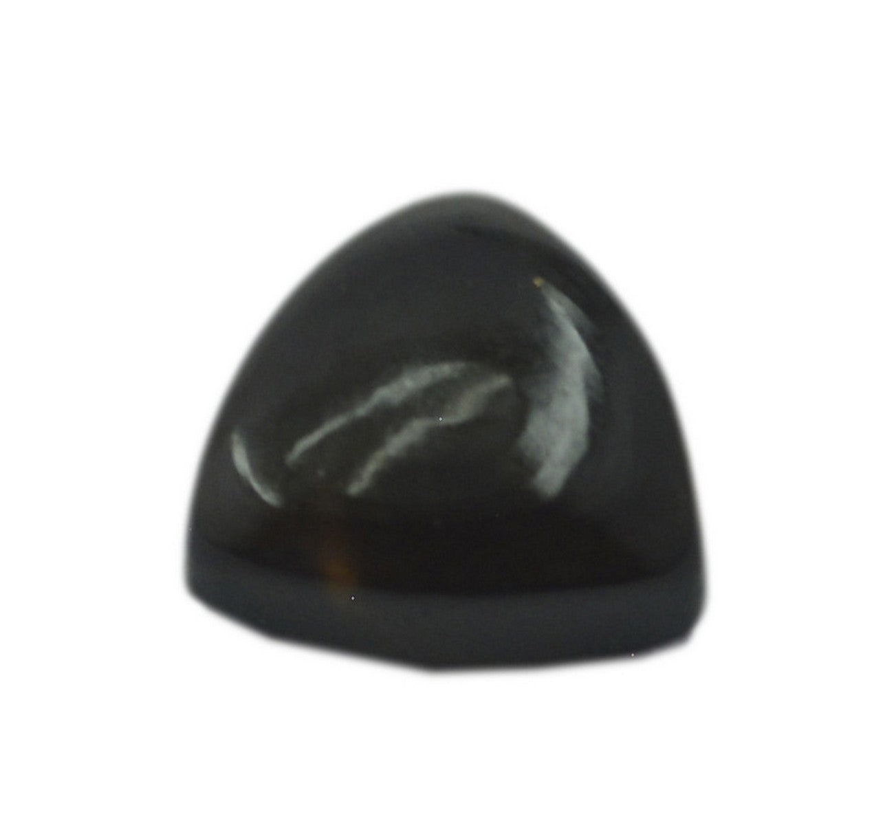 Smoky Quartz 1PC Medium 9x9 MM Triangle Cabochon Brown Polished semi Precious Loose Gems