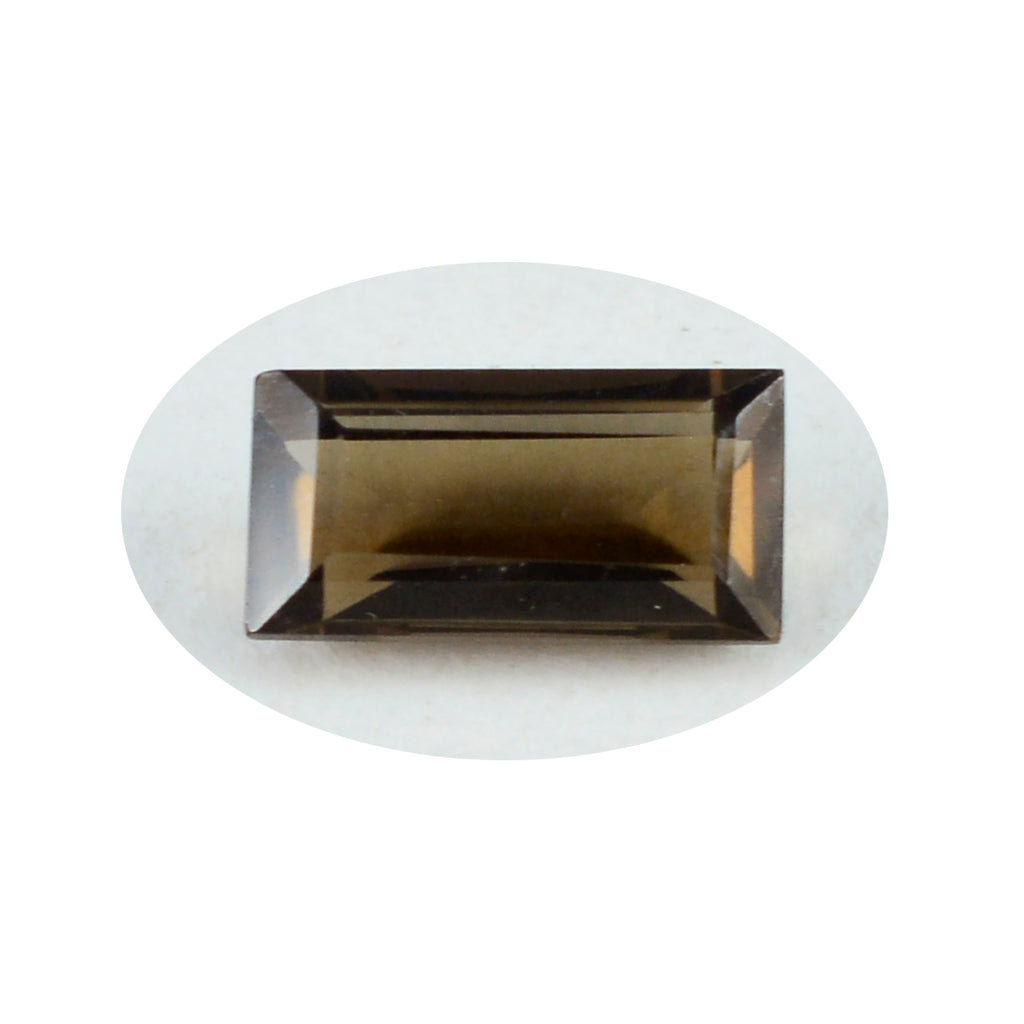 Smoky Quartz 1PC Small 6x12 MM Baguette Faceted Brown Pure Semi Precious Loose Gems