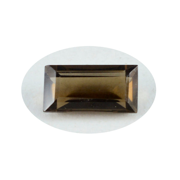 Smoky Quartz 1PC Small 6x12 MM Baguette Faceted Brown Pure Semi Precious Loose Gems