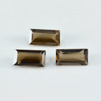 Smoky Quartz 1PC Small 6x12 MM Baguette Faceted Brown Pure Semi Precious Loose Gems