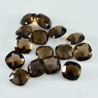 Smoky Quartz 1PC Tiny 5x5 MM Cushion Faceted Brown Sparkling Semi Precious Loose Gemstone