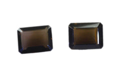 Smoky Quartz 1PC Large 10x12 MM Emerald Faceted Brown Superior Semi Precious Loose Gemstone