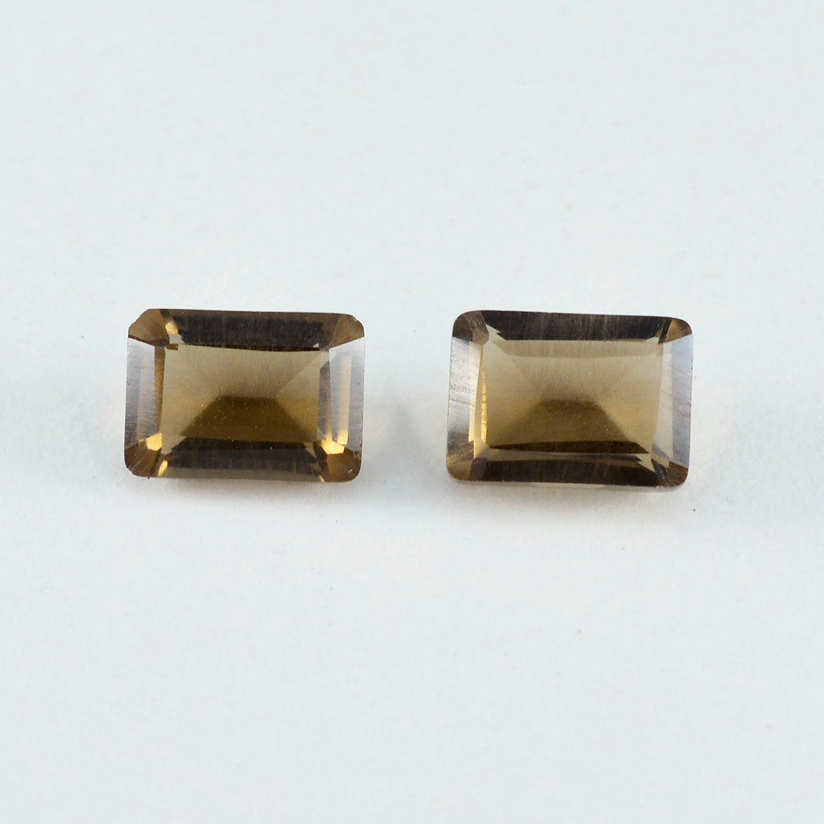 Smoky Quartz 1PC Large 10x14 MM Emerald Faceted Brown Pure Semi Precious Loose Gemstones