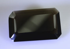 Smoky Quartz 1PC Chunky 15x20 MM Emerald Faceted Brown Sparkling Semi Precious Loose Gemstone