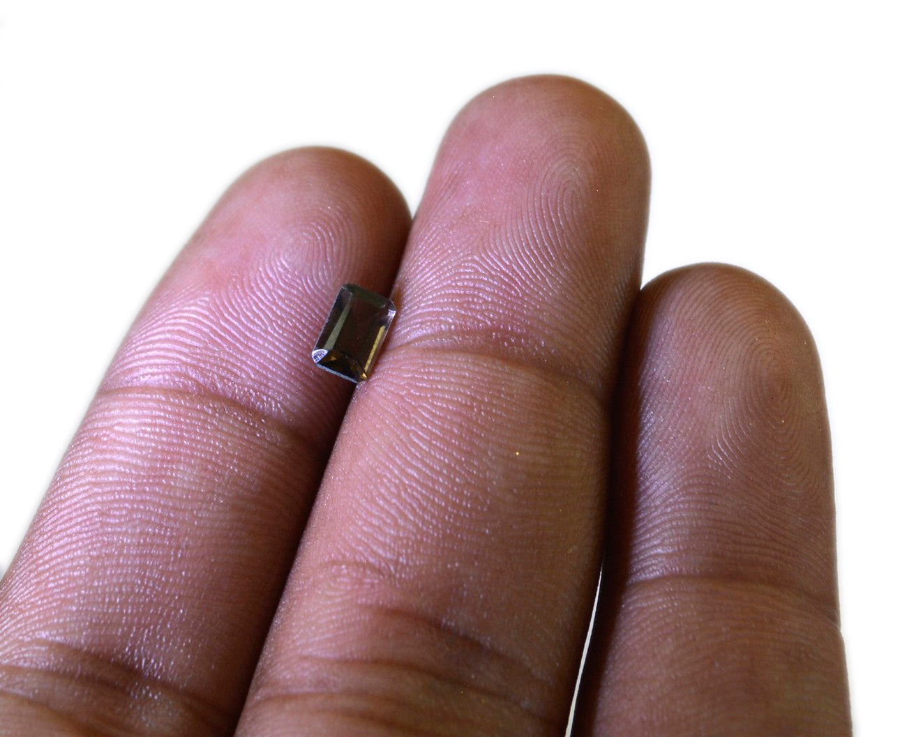 Smoky Quartz 10PC Tiny 4x6 MM Emerald Faceted Brown Polished Semi Precious Loose Gems