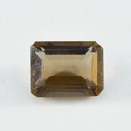 Smoky Quartz 1PC Small 7x9 MM Emerald Faceted Brown Shine Semi Precious Loose Gems