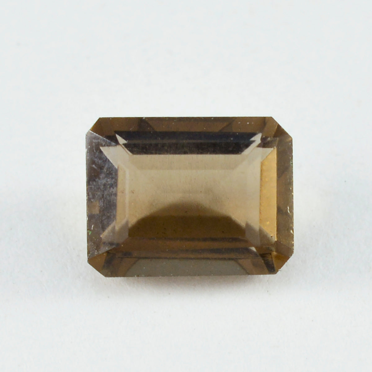 Smoky Quartz 1PC Small 7x9 MM Emerald Faceted Brown Shine Semi Precious Loose Gems