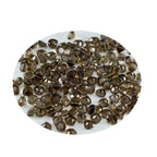 Smoky Quartz 10PC Tiny 3x3 MM Heart Faceted Brown Fiery Semi Precious Gems
