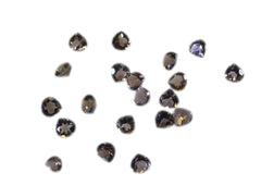 Smoky Quartz 10PC Tiny 4x4 MM Heart Faceted Brown Brilliant Semi Precious Loose Gems