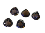 Smoky Quartz 1PC Medium 9x9 MM Heart Faceted Brown Lustrous Semi Precious Loose Gemstone