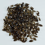 Smoky Quartz 10PC Tiny 2.5x5 MM Marquise Faceted Brown Polished Semi Precious Loose Gemstones