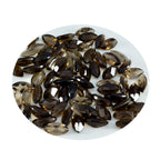 Smoky Quartz 10PC Tiny 2x4 MM Marquise Faceted Brown Sparkling Semi Precious Loose Gemstone
