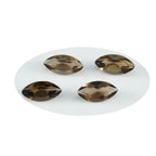 Smoky Quartz 1PC Small 5x10 MM Marquise Faceted Brown Lustrous Semi Precious Loose Gemstone